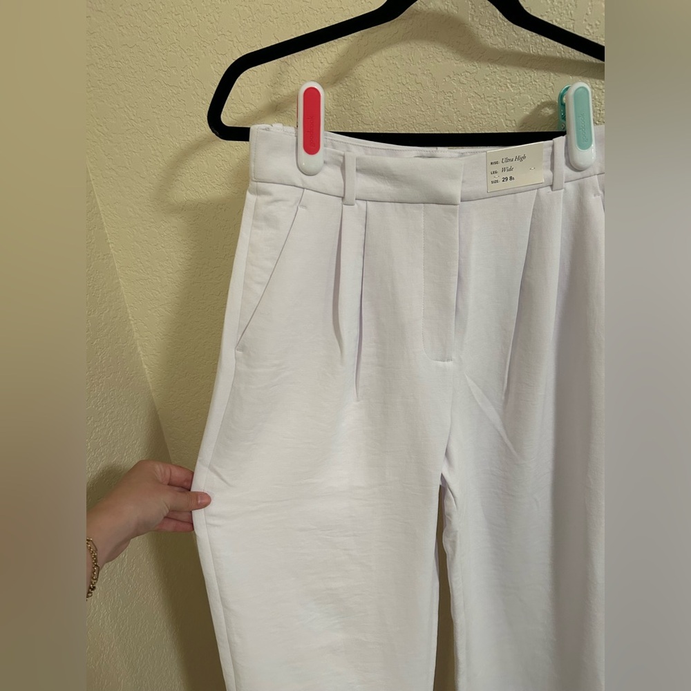 NWT Abercrombie and Fitch Sloane Tailored Wide Leg Pant - Size 29 Short -8 Short - Picture 8 of 15